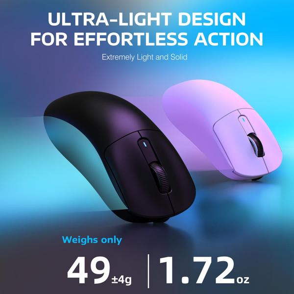 Mouse para jogos sem fio ATTACK SHARK X3 26K DPI 200h Bateria - MANBASNAKE Imagem de Mouse para jogos sem fio ATTACK SHARK X3 26K DPI 200h Bateria
