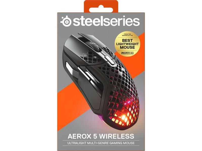 Imagem de Mouse para jogos SteelSeries Aerox 5 Wireless RGB 18K DPI