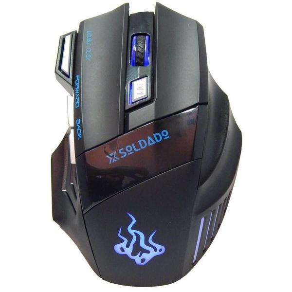 Imagem de Mouse Para Jogos Ultra Iluminado 3000Dpi 7 Botões Usb Gm700