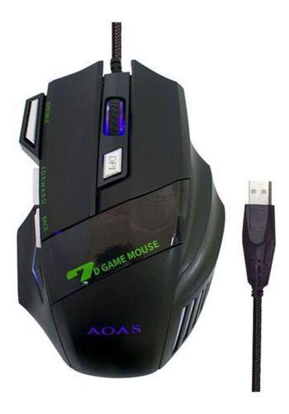 Imagem de Mouse Para Jogos X7 Black Aoas K90 3200 Dpi Gamer