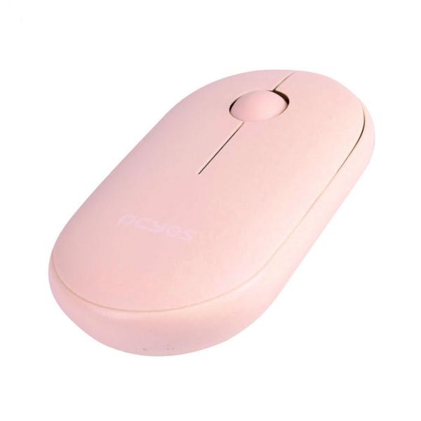 Imagem de Mouse Pcyes Wireless+Bluetooth College Rosa Silent 1600DPI