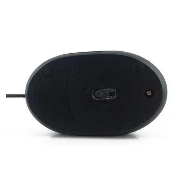 Imagem de Mouse Preto Com Fio Usb Óptico Computador Pc Notebook Homeoffice