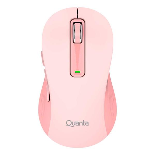 Imagem de Mouse Quanta Click Go QTMOI40 - Sem Fio - 1600DPI - Rosa