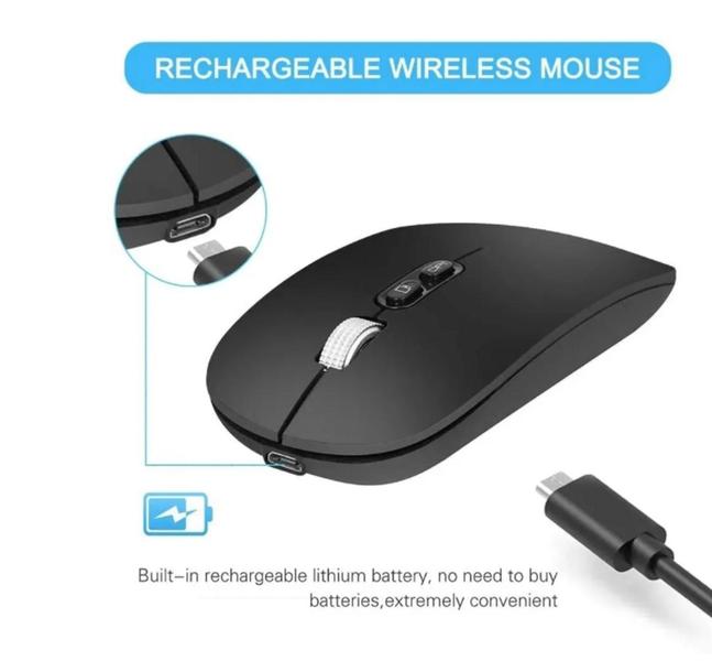 Imagem de Mouse Recarregável + Mouse Pad Para Notebook Dell