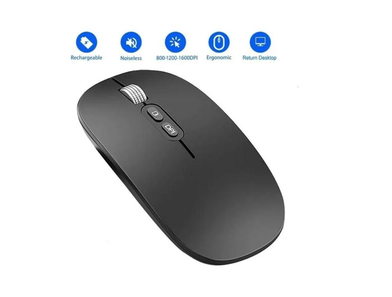 Imagem de Mouse Recarregável + Mouse Pad Para Notebook Lenovo Ideapad Flex