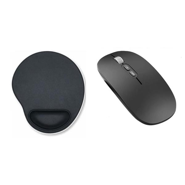 Imagem de Mouse Recarregável + Mouse Pad Para Notebook Lenovo Ideapad Flex