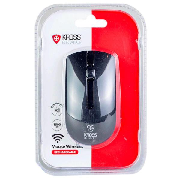 Imagem de Mouse Recarregável Sem Fio Wireless 1600 Dpi Preto - KE-M305