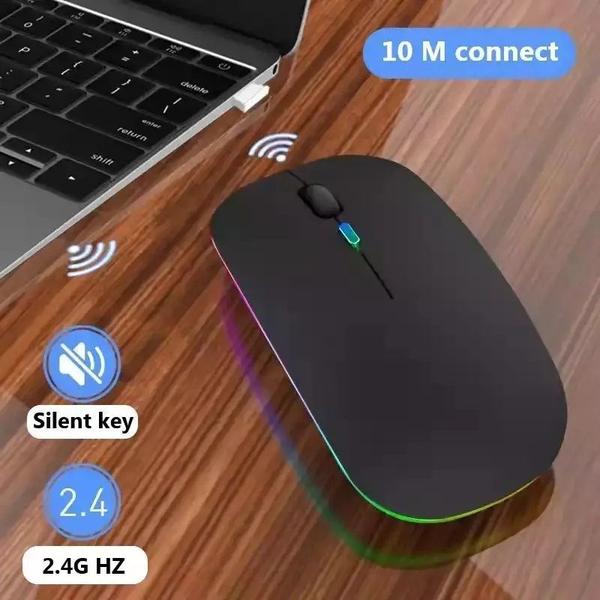 Imagem de Mouse Recarregável Silencioso + Mouse Pad Para Notebook Dell