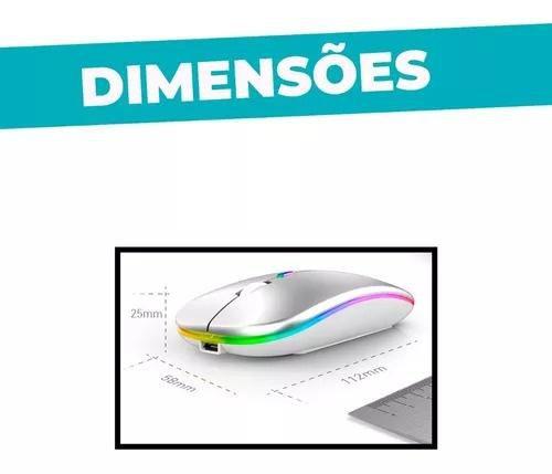 Imagem de Mouse Recarregável Wireless Sem Fio com LED: Iluminação para Inspirar seu Trabalho