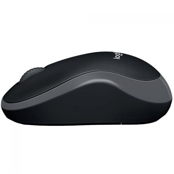 Imagem de Mouse S/Fio Logitech M185 com Design Ambidestro, USB, Preto 