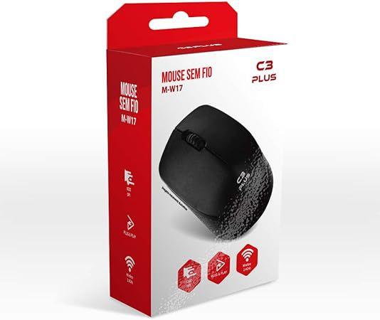 Imagem de Mouse s/fio m-w17bk preto c3tech