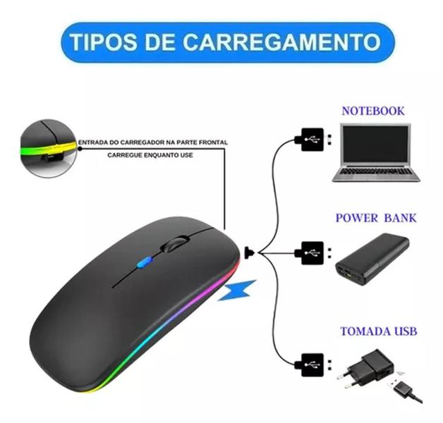 Imagem de Mouse s/fio preto KA-618