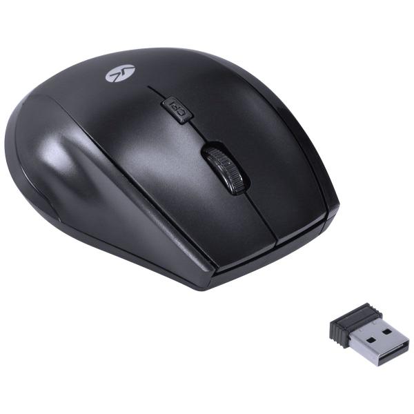 Imagem de Mouse sem Fio 2.4 GHZ 1200 DPI Dynamic ERGO Preto USB - DM110