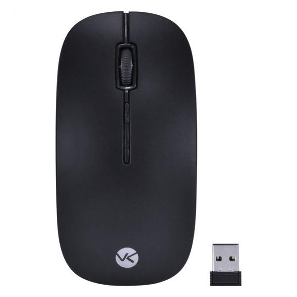 Imagem de Mouse Sem Fio 2.4 GHZ 1200 DPI Dynamic Flat Preto USB - DM100