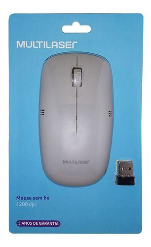 Imagem de Mouse Sem Fio 2.4ghz 1200dpi Alcance 6mts Mo285 Multilaser