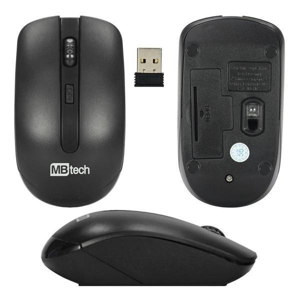 Imagem de Mouse Sem Fio 3200 Dpi 2.4Ghz Usb 3.0 4 Botões Homologação: 26571106163