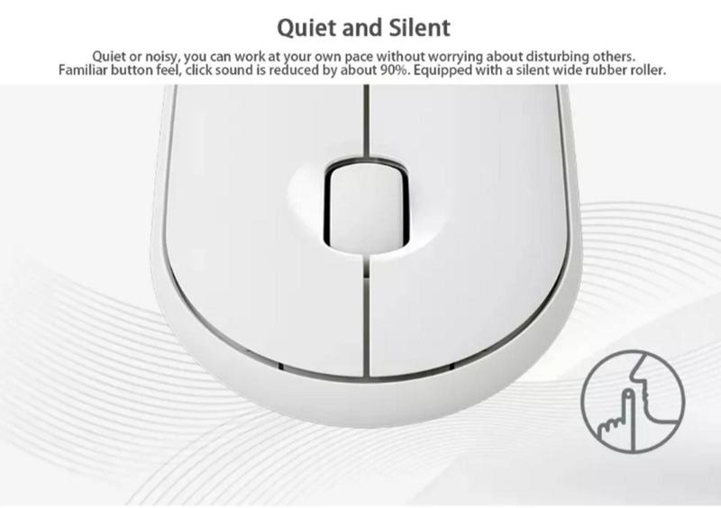 Imagem de Mouse Sem Fio Bluetooth Para Tablet M10 Lenovo Plus Cor Branco