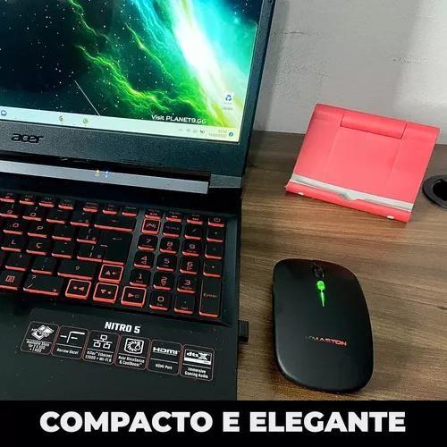 Imagem de Mouse Sem Fio Bluetooth Recarregável Rgb Gamer E Escritório E-1200