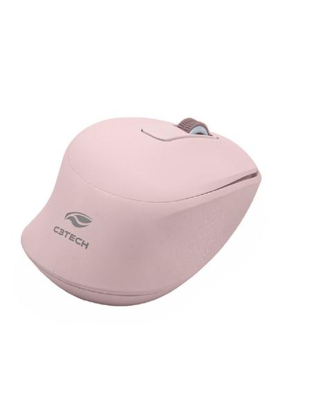 Imagem de Mouse Sem Fio Bluetooth Wifi Usb Rosa M-bt200 C3tech Optico RC/Nano Pilha Inclusa PC Notebook laptop Original