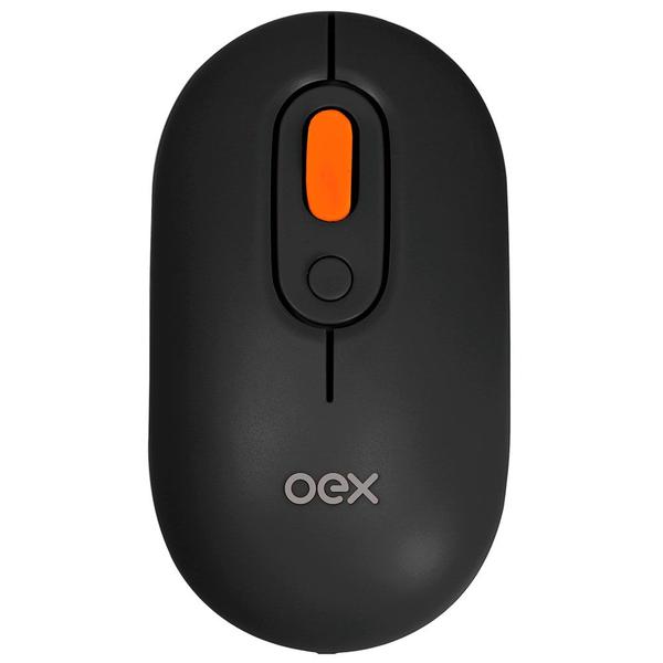 Imagem de Mouse sem fio bluetooth/wireless ms604 oex retro preto