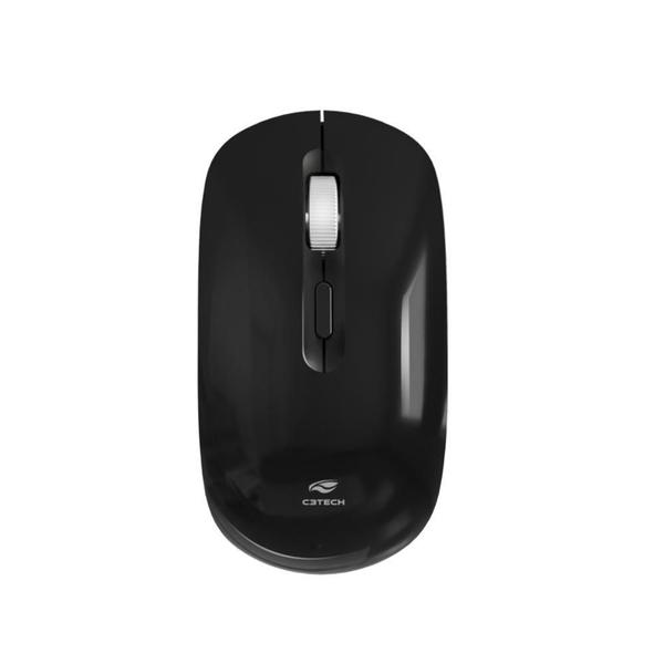 Imagem de Mouse Sem Fio C3Tech M-W80Bk - 2.4Ghz - 1600Dpi - Preto