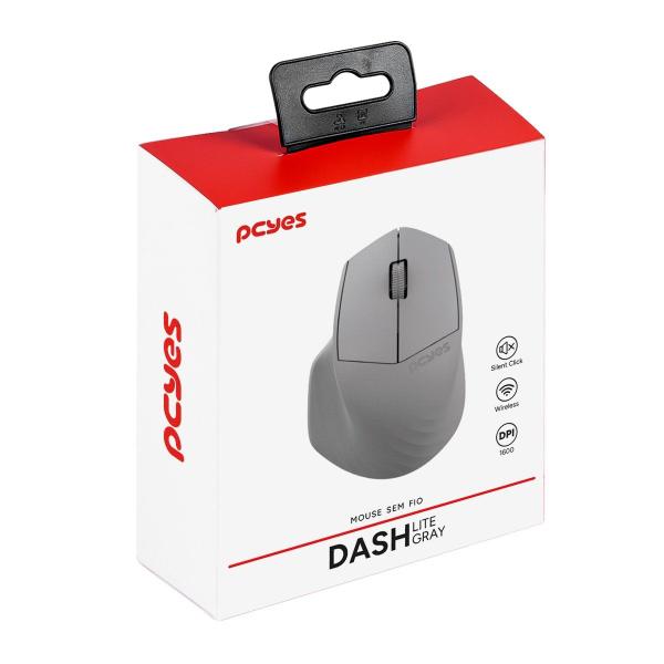 Imagem de Mouse Sem Fio Dash Lite Gray 1600Dpi Silent Click Pmdv2Gy