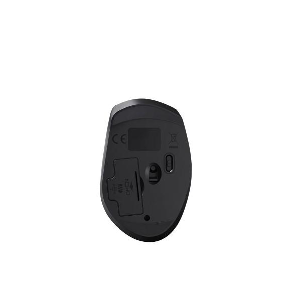 Imagem de Mouse sem fio Ergonômico MS400 Clique Silencioso Pilha AA 2400 DPI Incluso Multilaser MO381