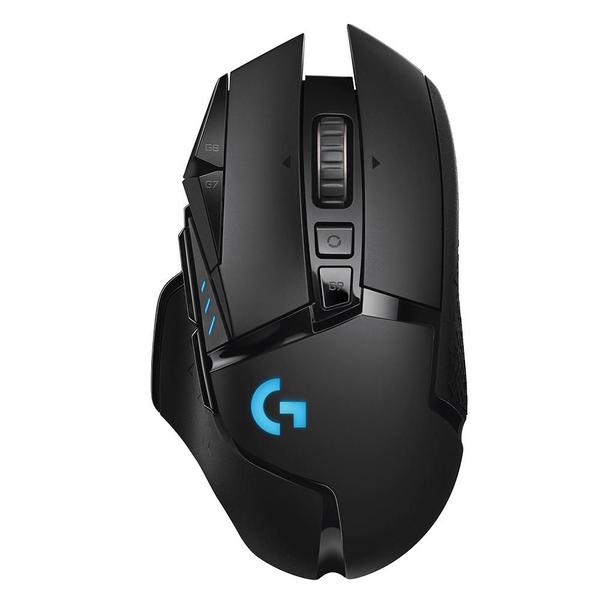 Imagem de Mouse Sem Fio Gamer Logitech G502 Hero 16k Lightspeed Recarregável RGB Lightsync 11 Botões 16000DPI 910-005566