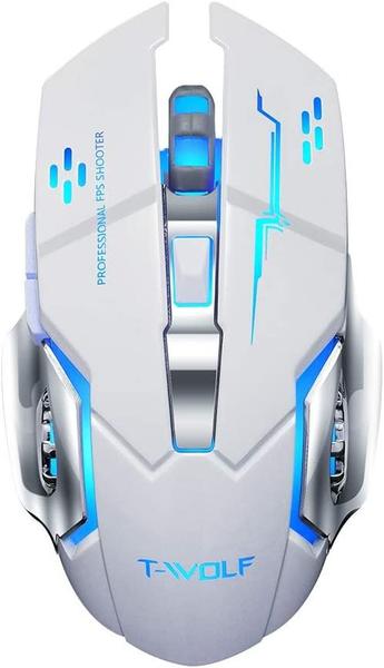 Imagem de Mouse Sem Fio Gamer Recarregavel Gamer Usb  2400 Dpi OptIco