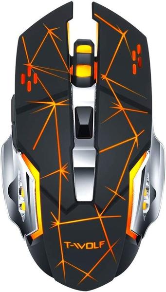 Imagem de Mouse Sem Fio Gamer Recarregavel Gamer Usb  2400 Dpi OptIco