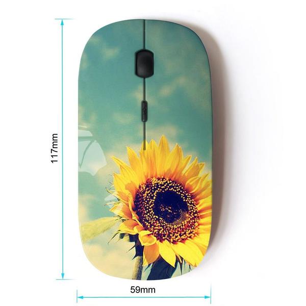 Imagem de Mouse sem fio KawaiiMouse Sunflower