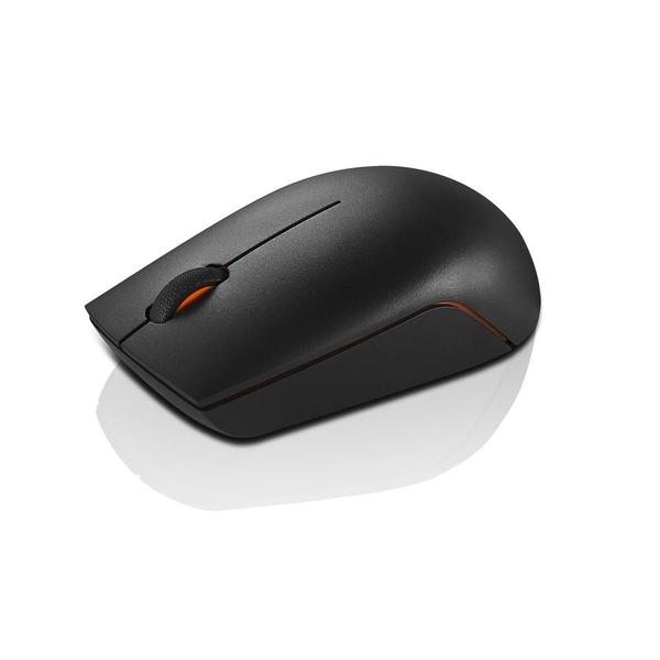 Imagem de Mouse Sem fio Lenovo 300, Wireless, Ambidestro, Preto - GX30K79401