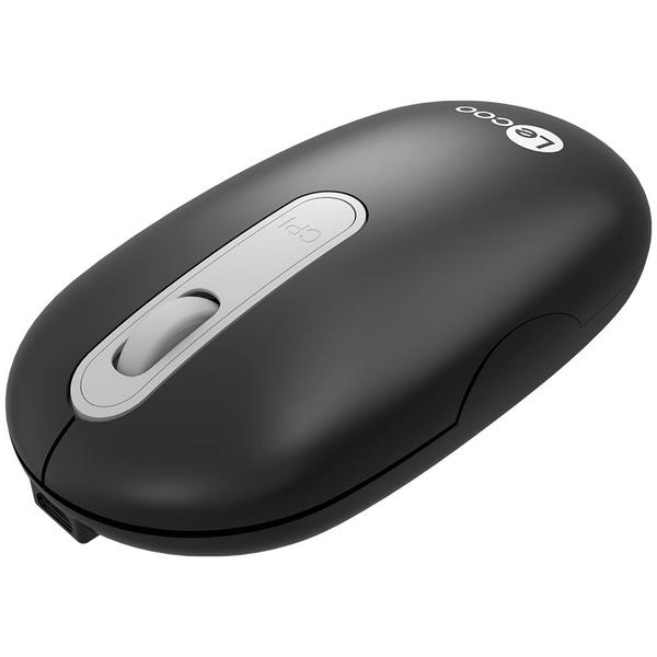 Imagem de Mouse Sem Fio, Lenovo Lecoo, Recarregável, WS207, 4 Botões, 1.600 DPI, Preto