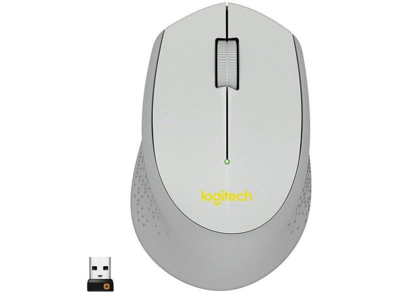 Imagem de Mouse sem Fio Logitech Laser 1000DPI M280 Cinza