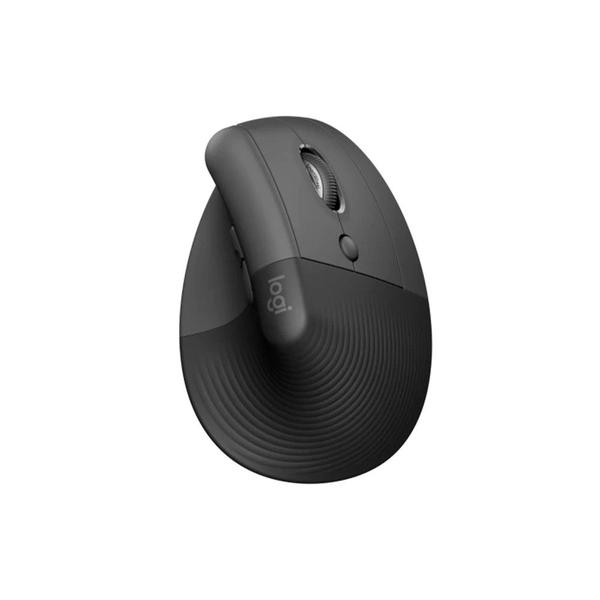 Imagem de Mouse Sem Fio Logitech Lift Vertical Ergonomico Bluetooth USB Preto 4000 DPI - 910-006467