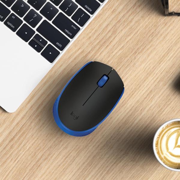 Imagem de Mouse sem fio Logitech M170 para PC Mac Laptop - azul