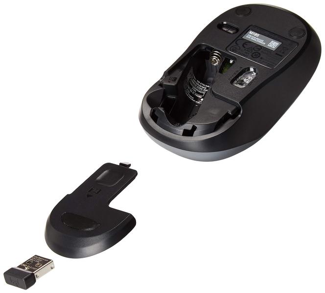 Imagem de Mouse sem fio Logitech M185 Swift Grey