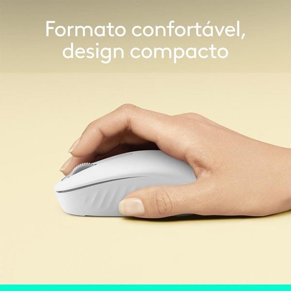 Imagem de Mouse Sem Fio Logitech M196, Ambidestro Compacto, Bluetooth, Compatível com PC e Mac, Branco - 910-007457