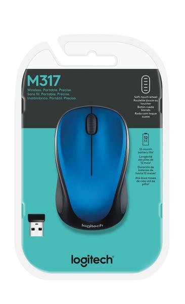 Imagem de Mouse sem fio Logitech M317 2,4 GHz 1000DPI azul