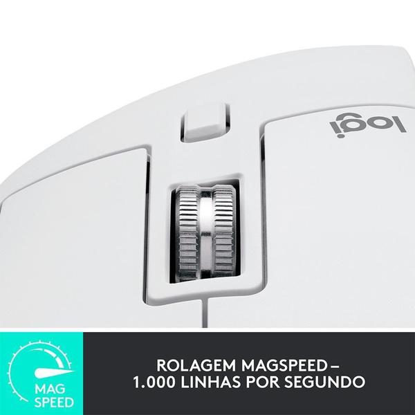 Imagem de Mouse Sem Fio Logitech MX Master 3S, 8000 DPI, Bluetooth, USB