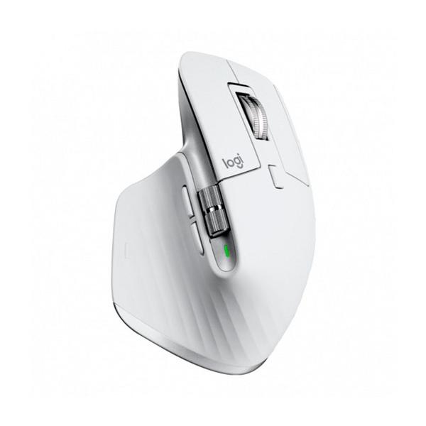 Imagem de Mouse Sem Fio Logitech MX Master 3S Bluetooth Cinza Claro 8000 DPI - 910-006562