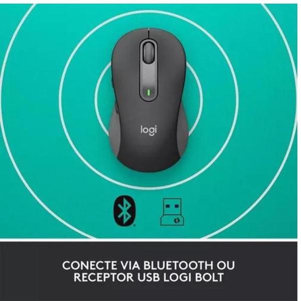 Imagem de Mouse Sem Fio Logitech Signature M650L Canhoto Bluetooth