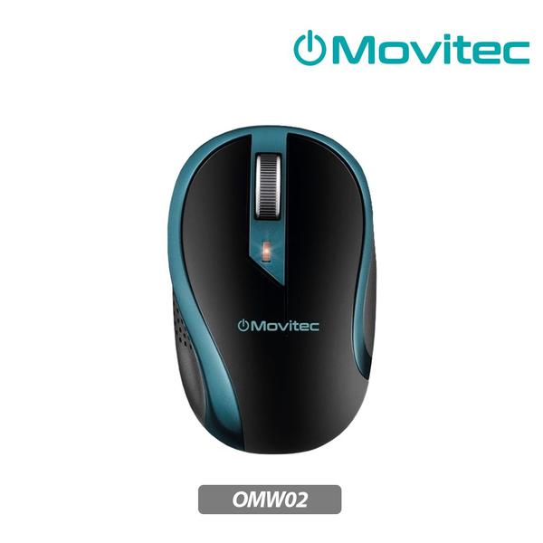 Imagem de Mouse Sem Fio Movitec Office Preto/azul Omw-02