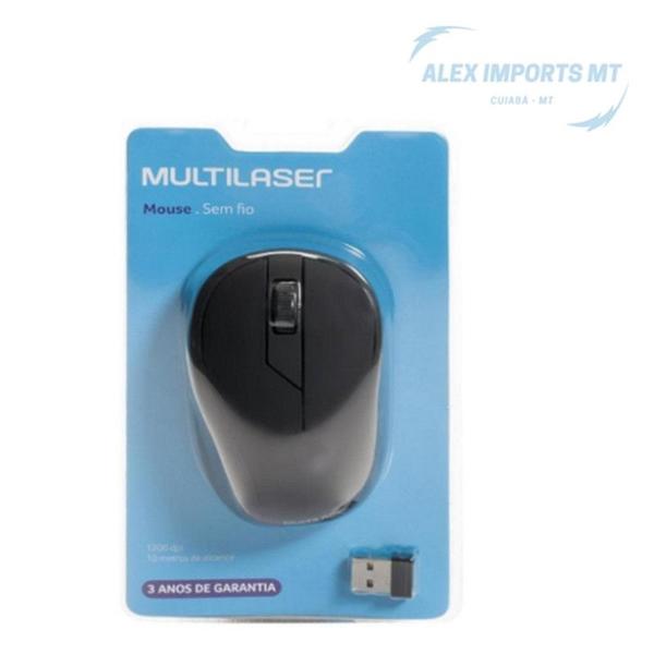 Imagem de Mouse Sem Fio Multilaser Pra Compuatdor Design Ergonomico