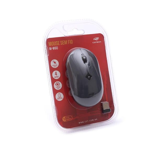 Imagem de Mouse Sem Fio Nano M-W60GY C3Tech