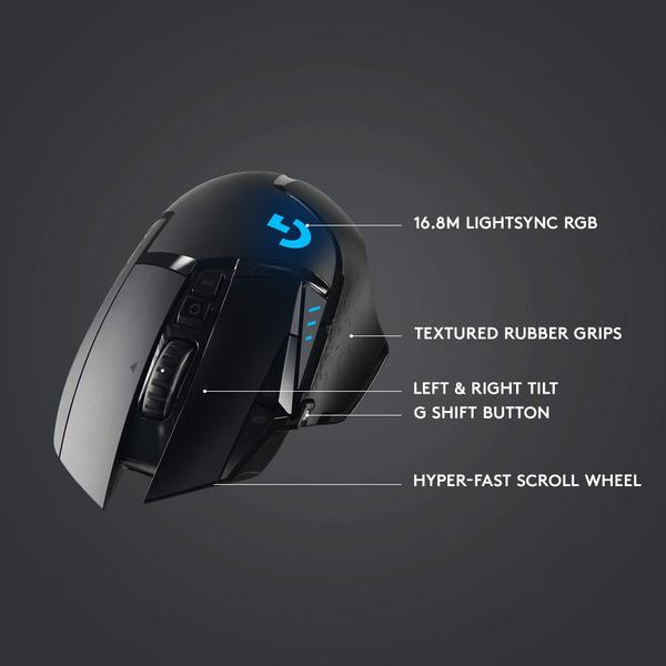 Imagem de Mouse sem fio para jogos Logitech G502 Lightspeed Black