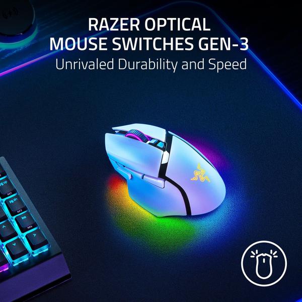 Imagem de Mouse sem fio para jogos Razer Basilisk V3 Pro 35K branco