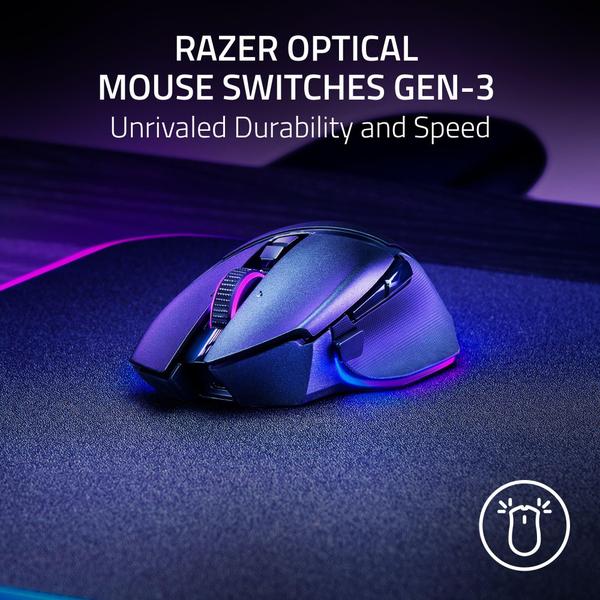Mouse sem fio para jogos Razer Basilisk V3 Pro 35K DPI preto Imagem de Mouse sem fio para jogos Razer Basilisk V3 Pro 35K DPI preto