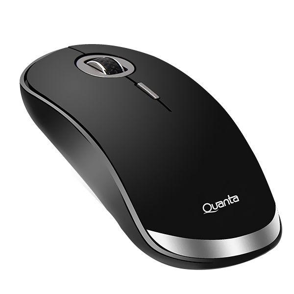 Imagem de Mouse Sem Fio Quanta QTMS20 Ate 1.600 Dpi - Preto/Prata