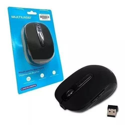 Imagem de Mouse Sem Fio Recarregável 1600DPI 2.4ghz Lithium Usb MO277